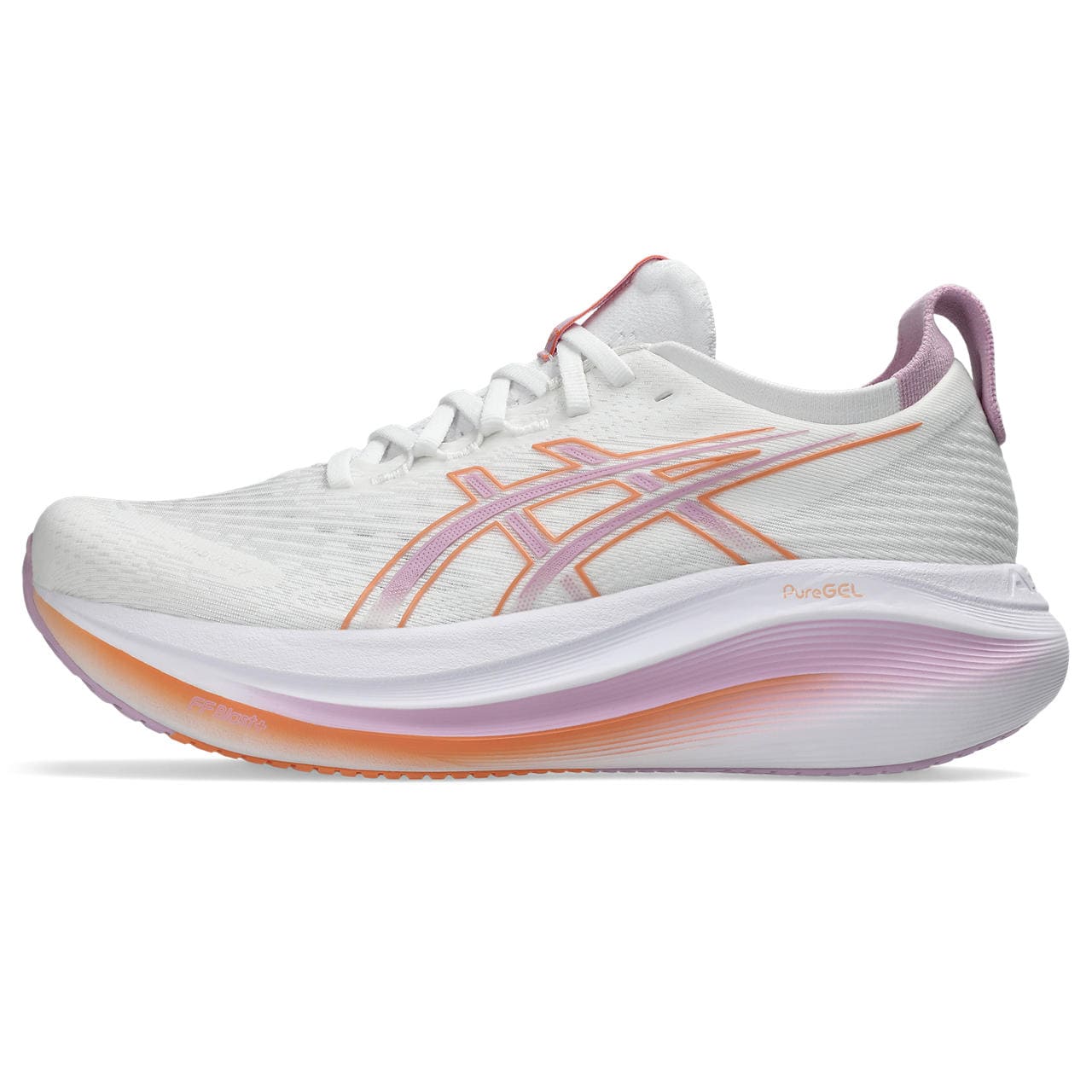 Asics Gel-Nimbus 27 Womens - White / Light Ube