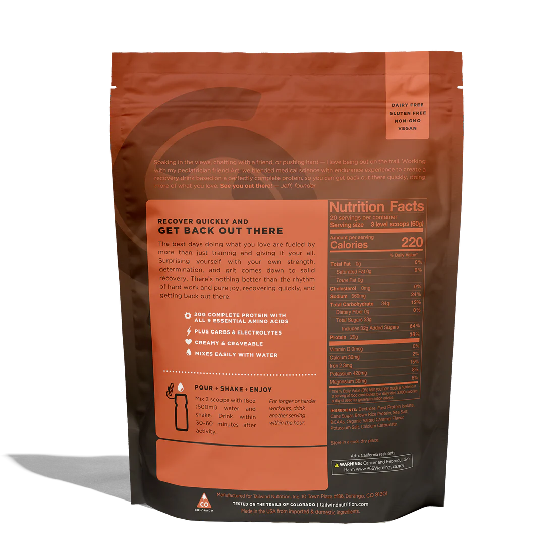 Tailwind Recovery Salted Caramel