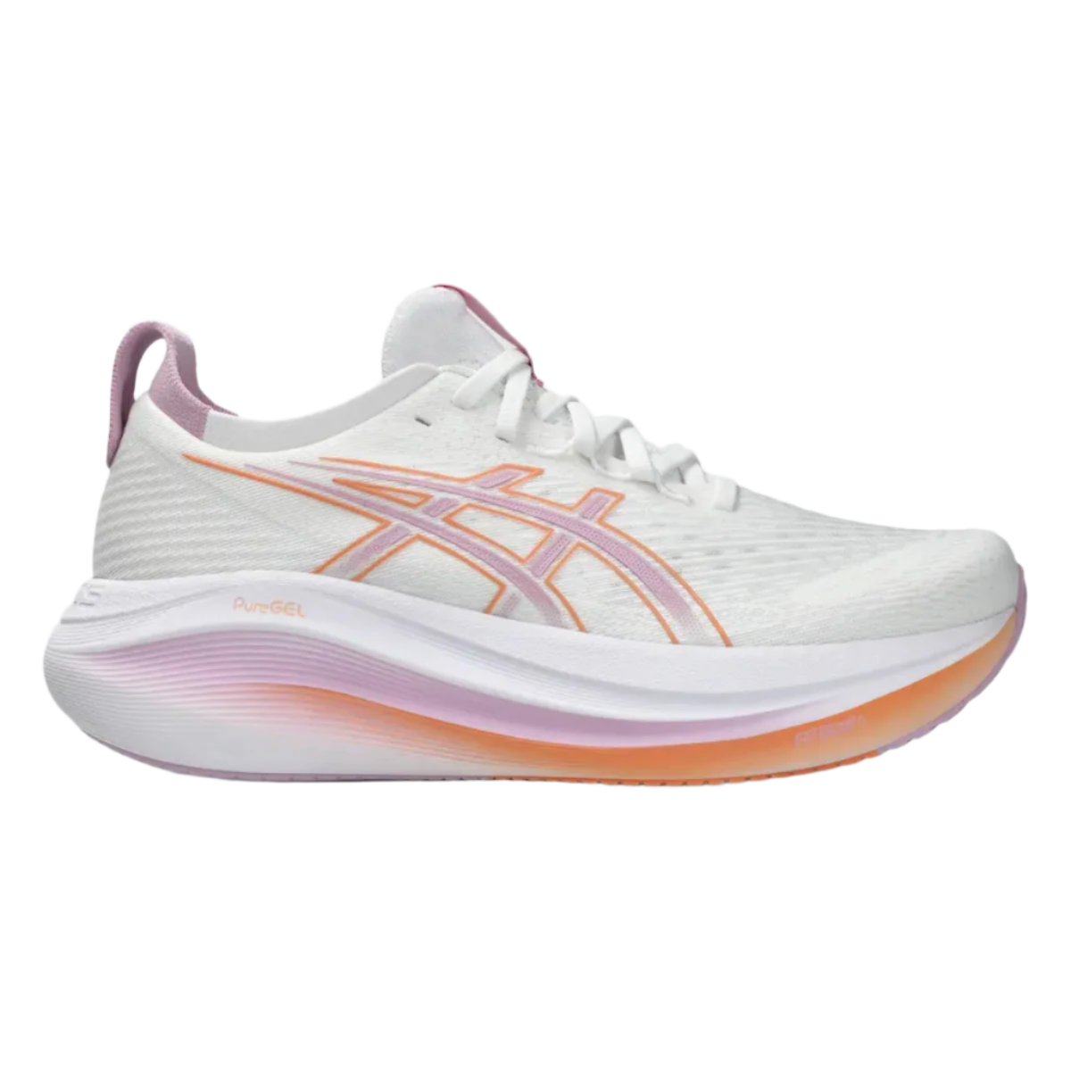 Asics Gel-Nimbus 27 Womens - White / Light Ube