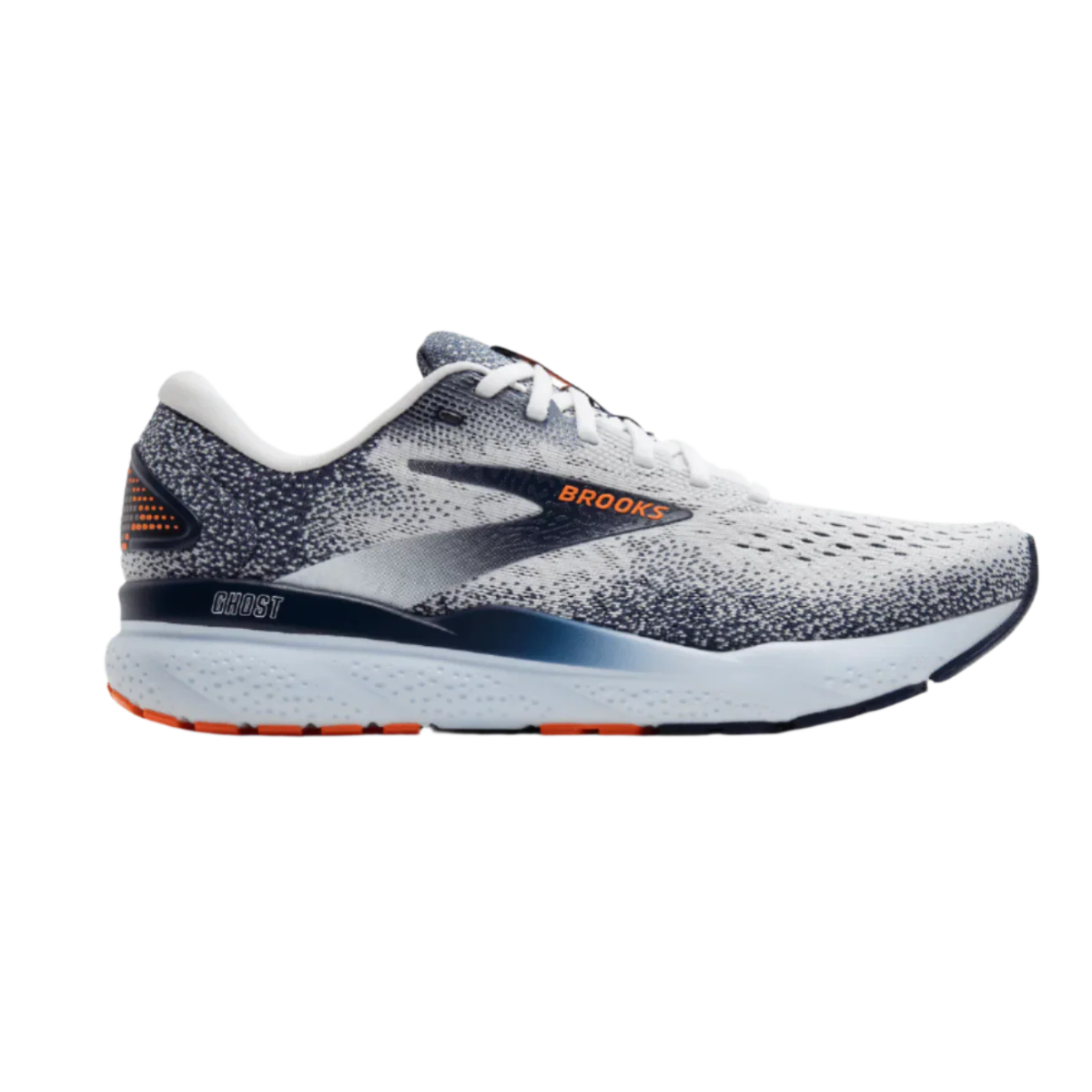 Brooks Ghost 16 - Mens - White / Orange