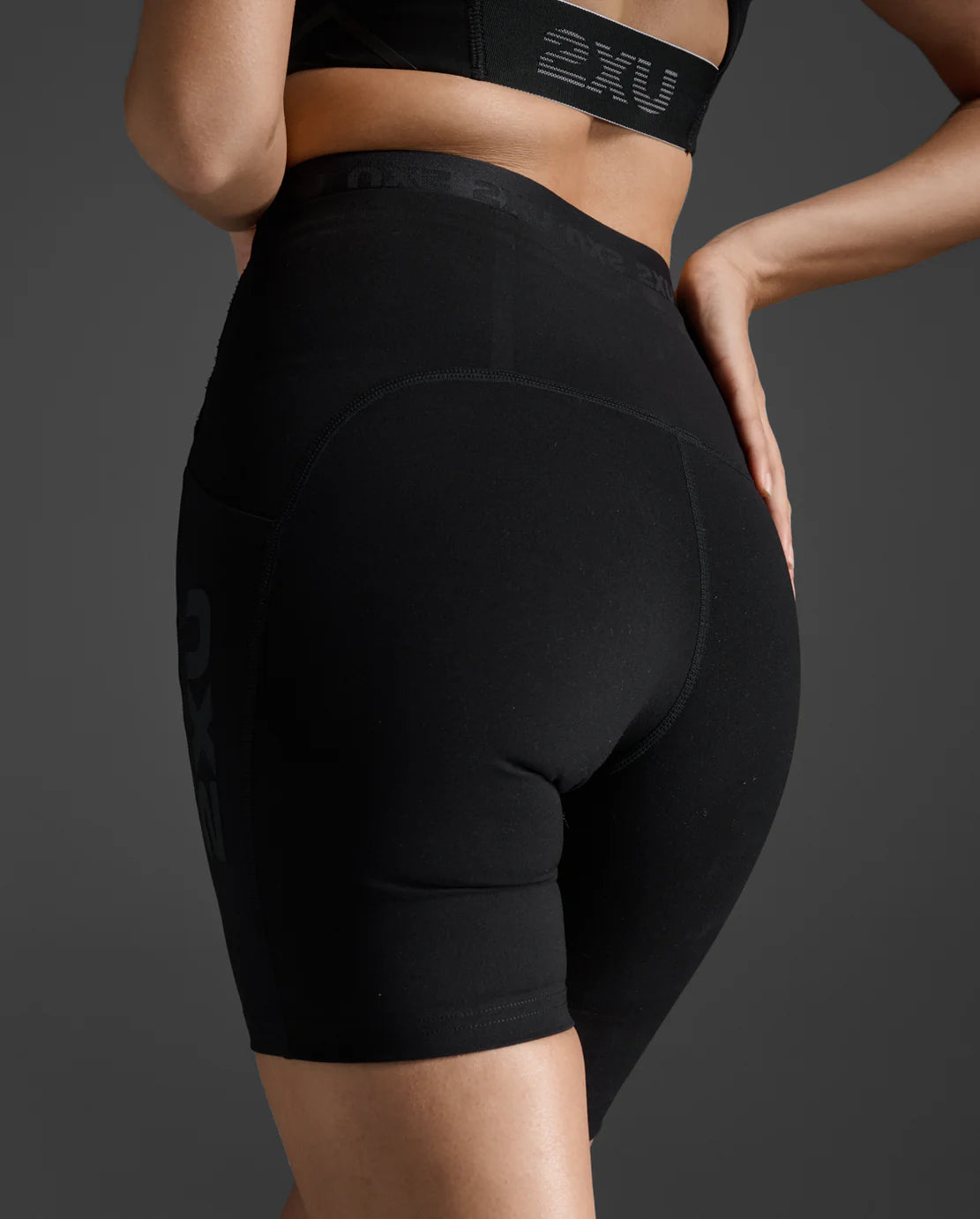 Form Stash Hi-Rise Bike Short - Black / Black