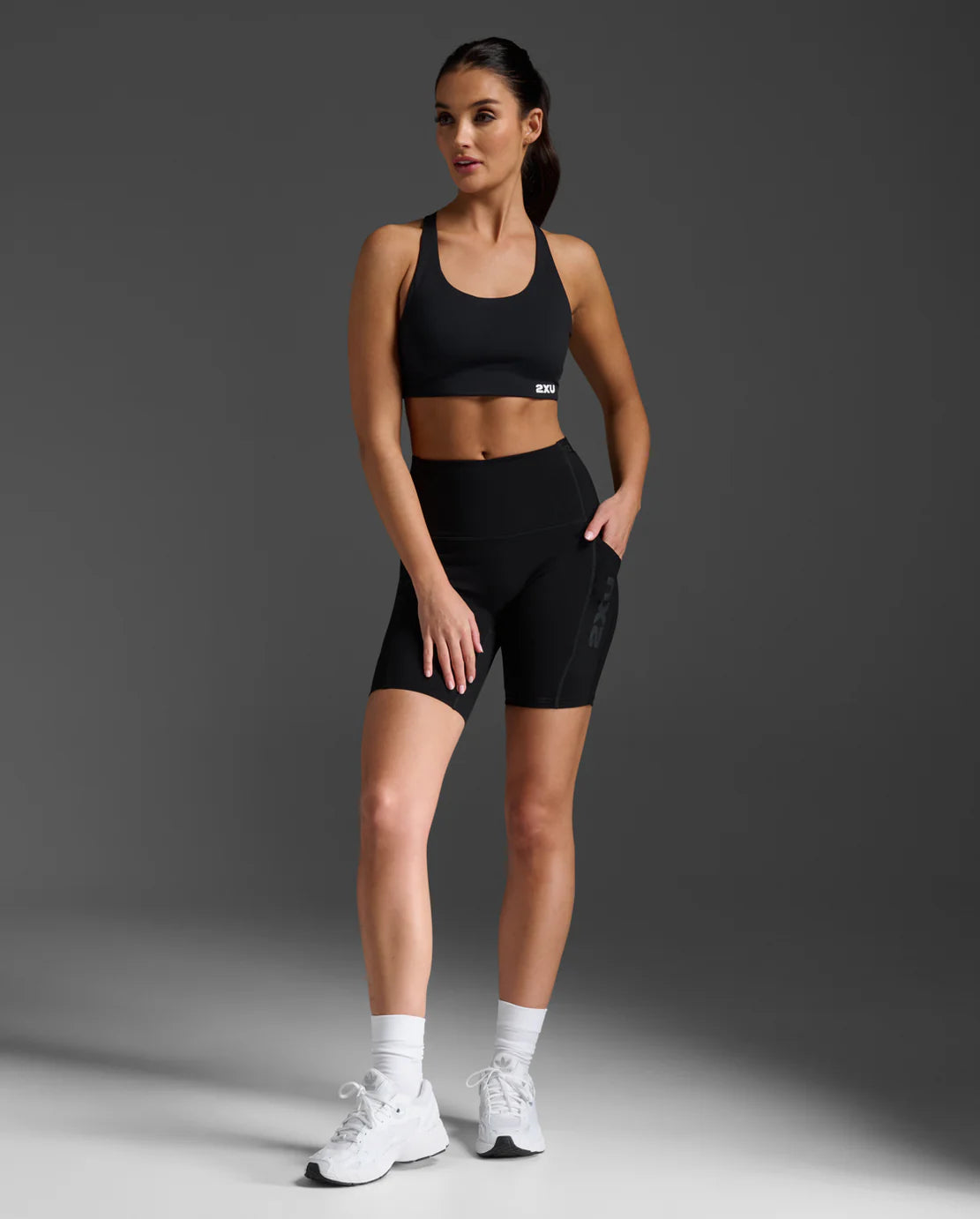 Form Stash Hi-Rise Bike Short - Black / Black