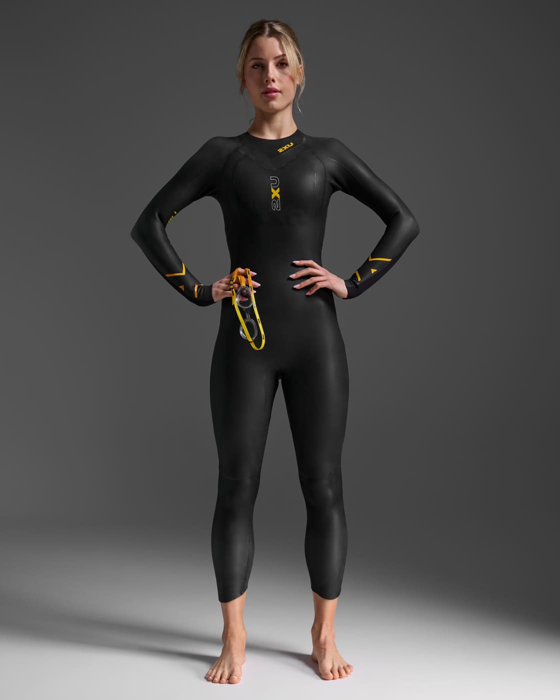2xu Propel:1 Wetsuit Womens - Black / Ambition