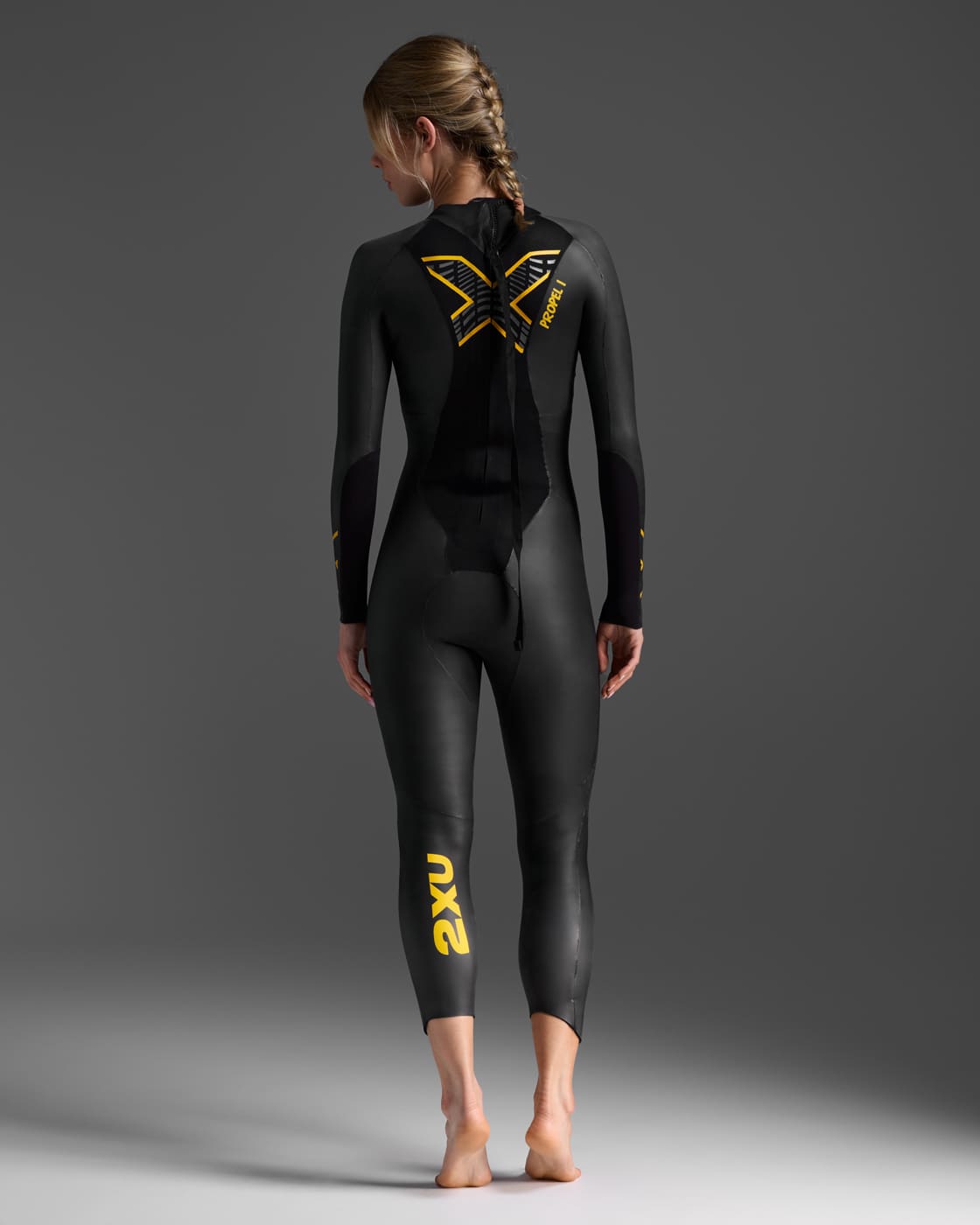 2xu Propel:1 Wetsuit Womens - Black / Ambition