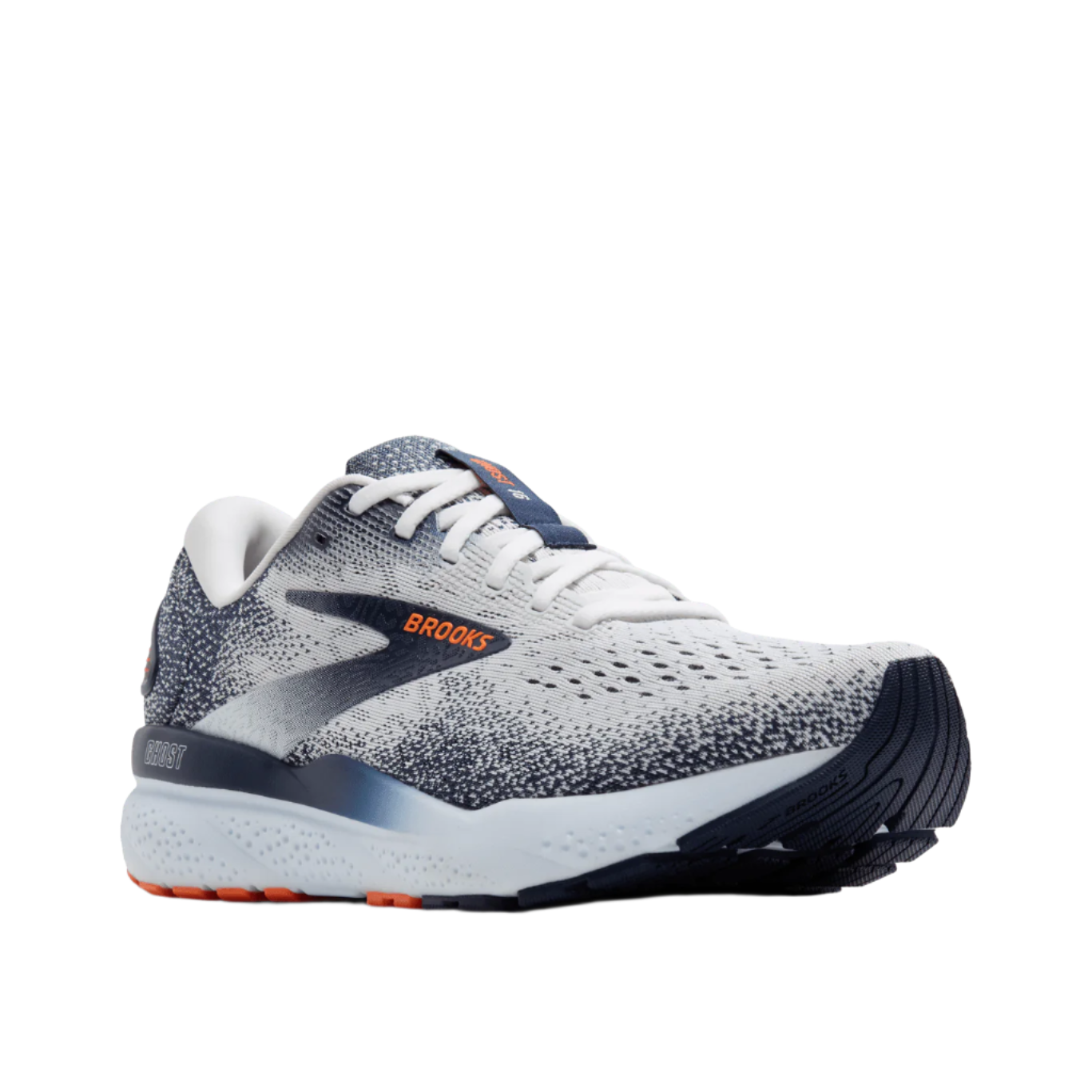 Brooks Ghost 16 - Mens - White / Orange