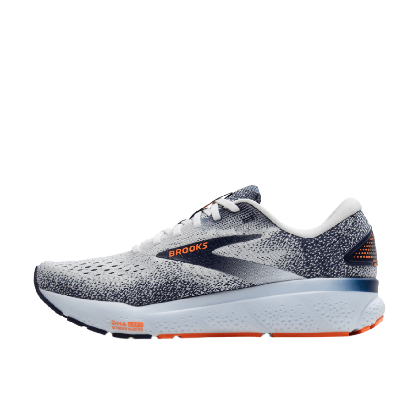 Brooks Ghost 16 - Mens - White / Orange