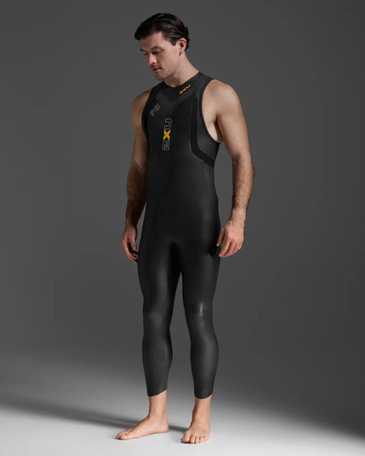 2xu Propel:1 Sleeveless Wetsuit Mens - Black  / Ambition