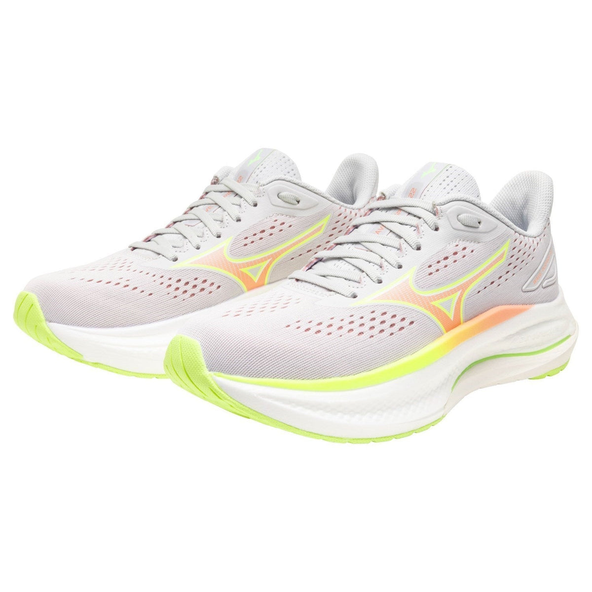 Mizuno Wave Inspire 22 Womens - Cloudscape / Desert Flower / Lime Pulp