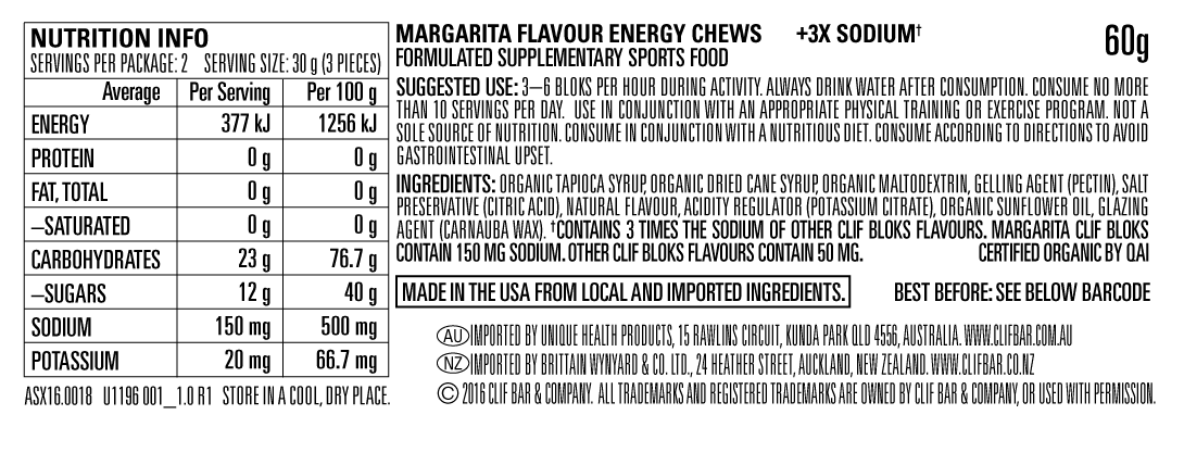 Clif Bloks Energy Chews
