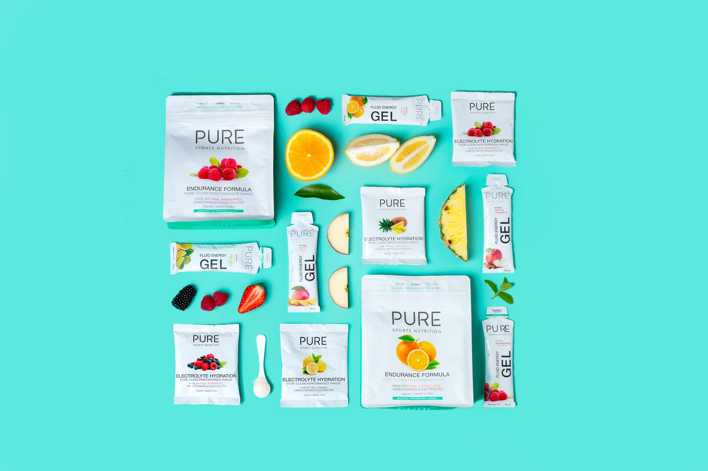 PURE Fluid Energy Gels 8-Pack Sample Box