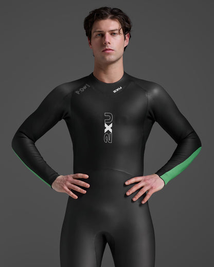 2xu Propel Open Water Wetsuit Mens - Black / Bright Green