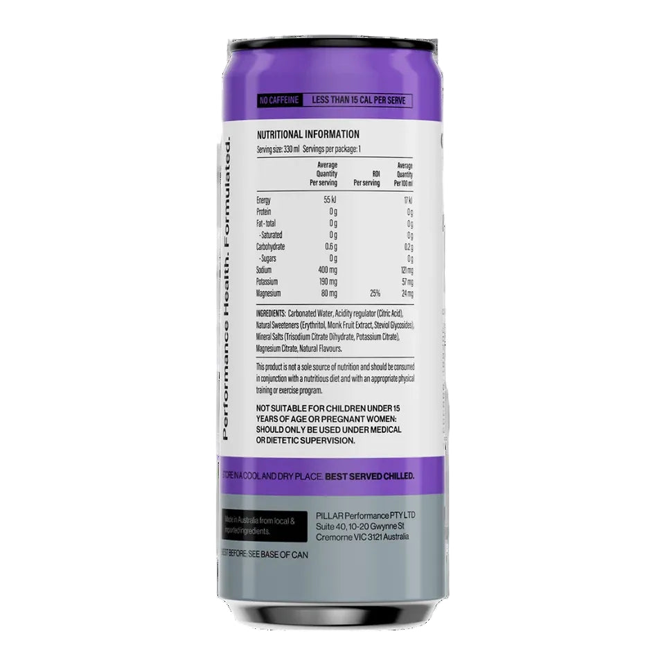 PILLAR Sparkling Electrolyte Hydration