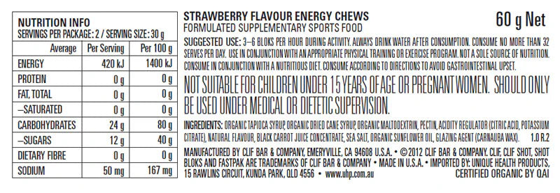 Clif Bloks Energy Chews