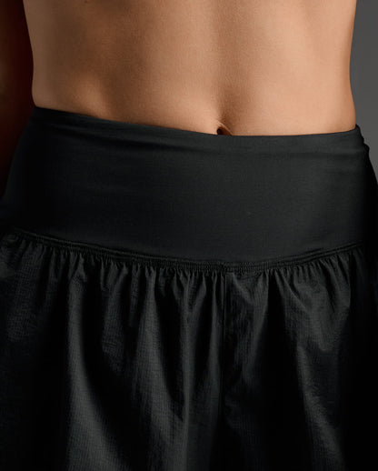 2xu Aero Hi-Rise 2-in-1 3 Inch Shorts Womens - Black / Silver Reflective