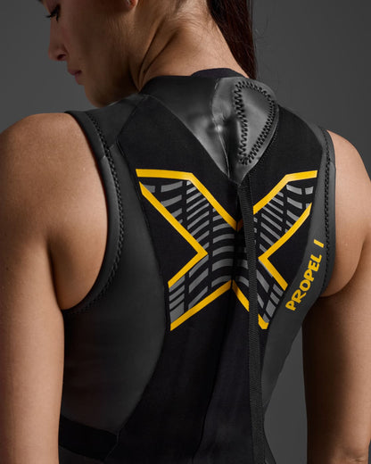 2xu Propel:1 Sleeveless Wetsuit Womens - Black  / Ambition
