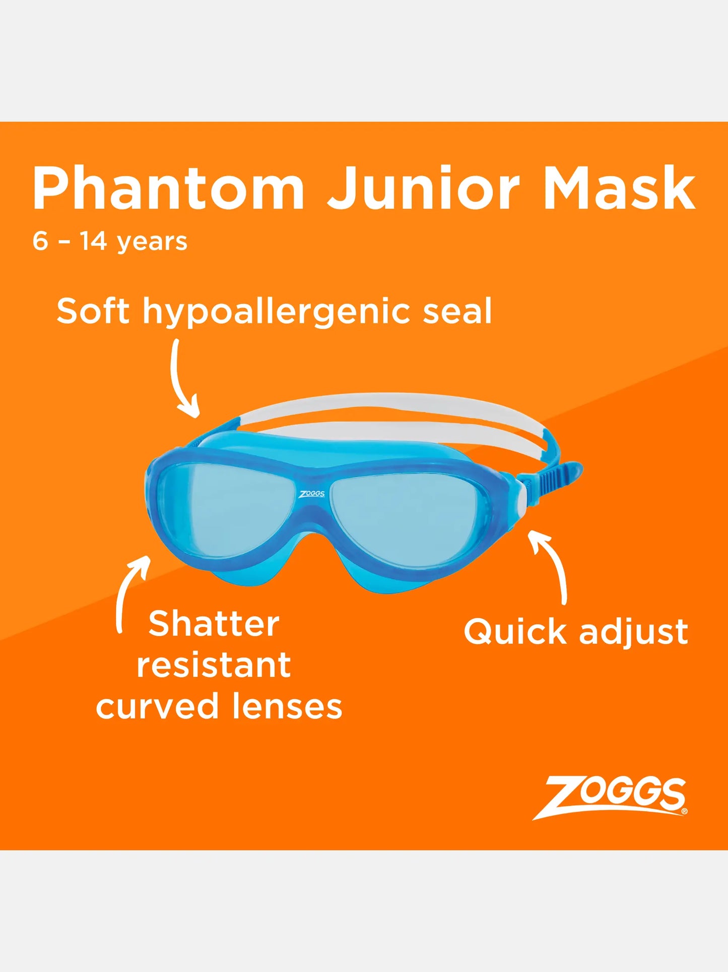 Zoggs Phantom Junior Swimming Mask